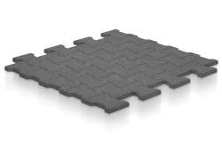 Gummimatte T-Stein 2,5 cm aus Gummigranulat – 110 x 110 cm Gummimatte T-Stein 2,5 cm aus Gummigranulat – 110 x 110 cm